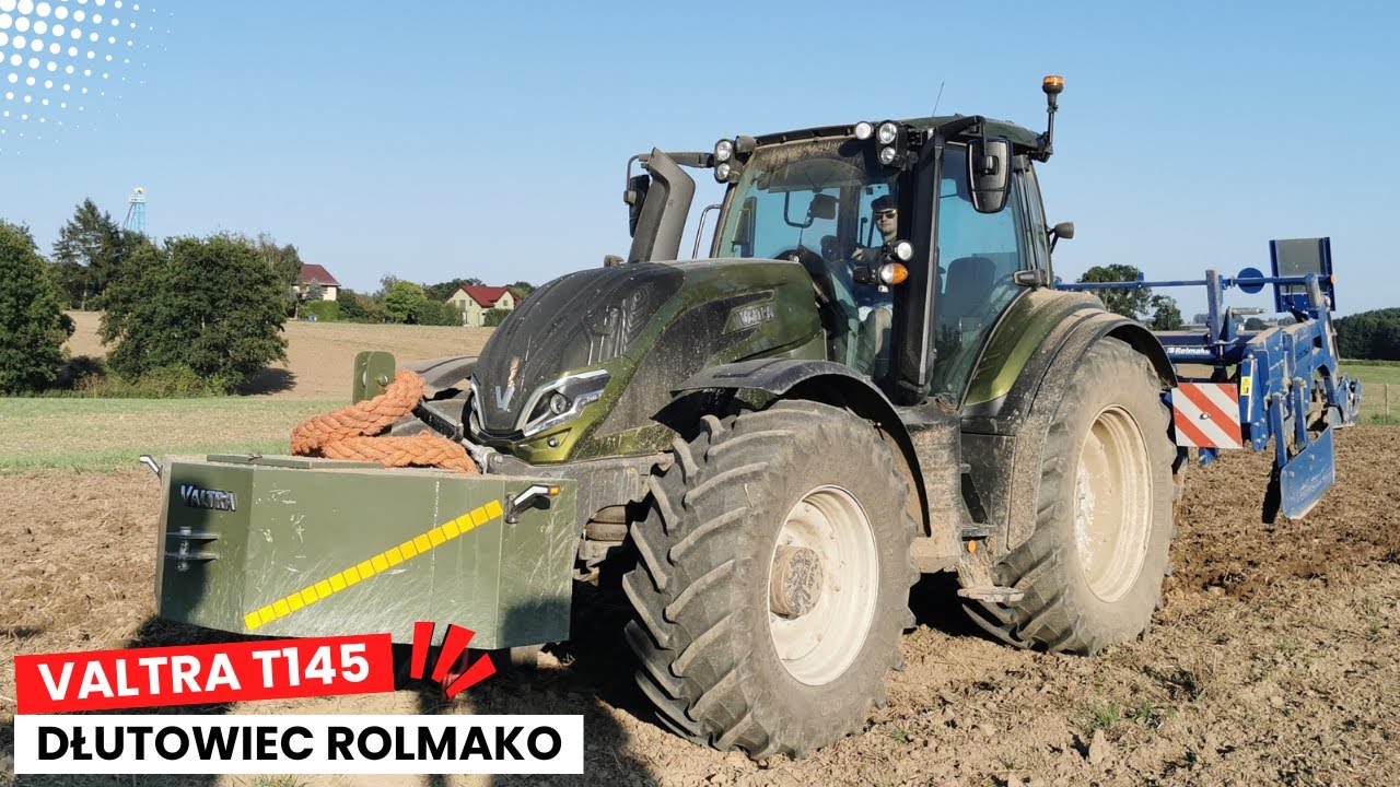 Valtra T145 + Pług Dłutowy Rolmako U624. Prowadzimy dalsze testy z większym ciągnikiem