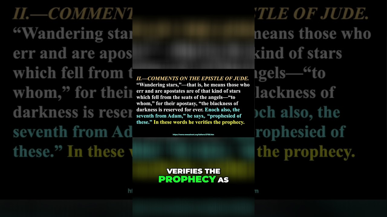 Did Jude Quote Enoch? 🤔 Church Father Views 📜