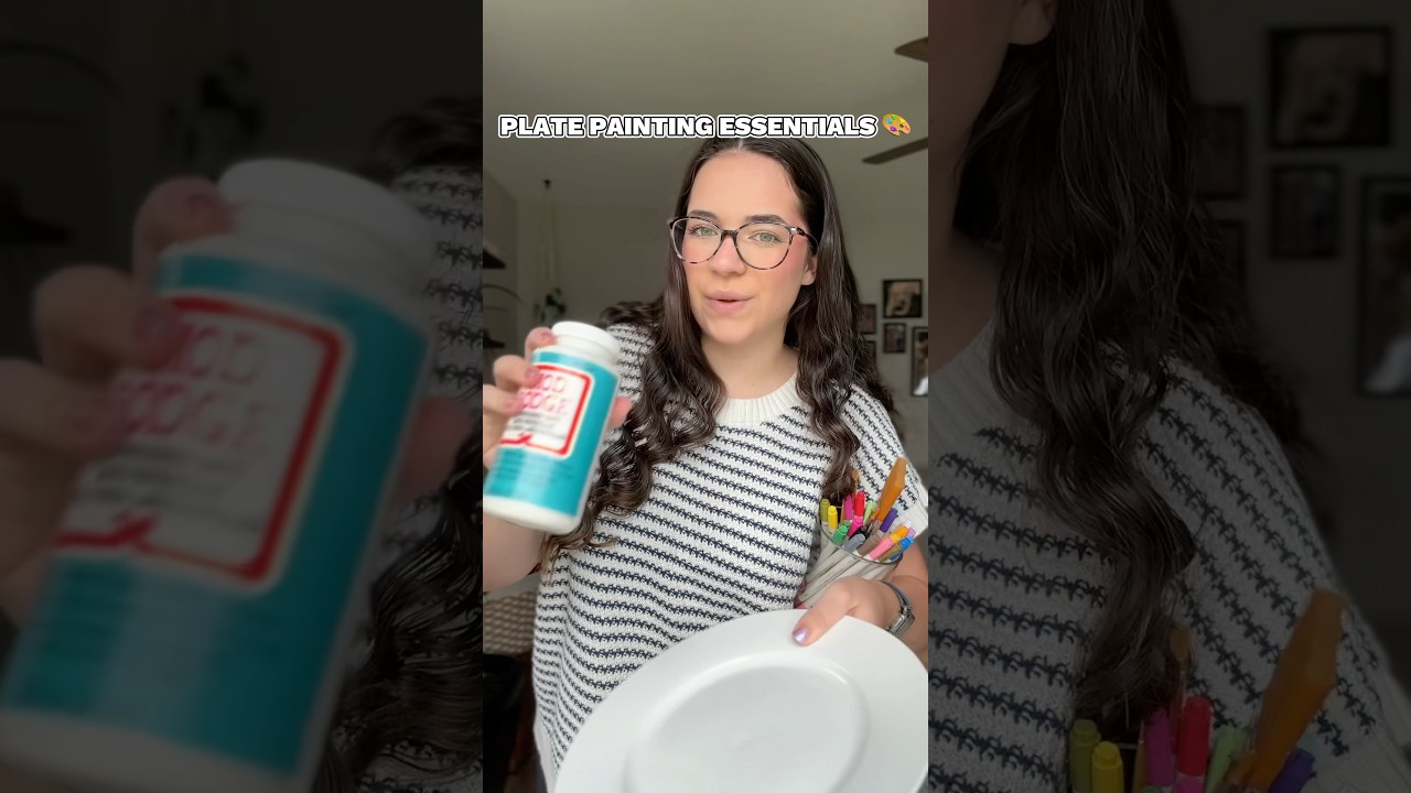 PART1 DIY PLATE PAINTING ESSENTIALS!! #diy #birthdayplate #painting #diybirthdayplate