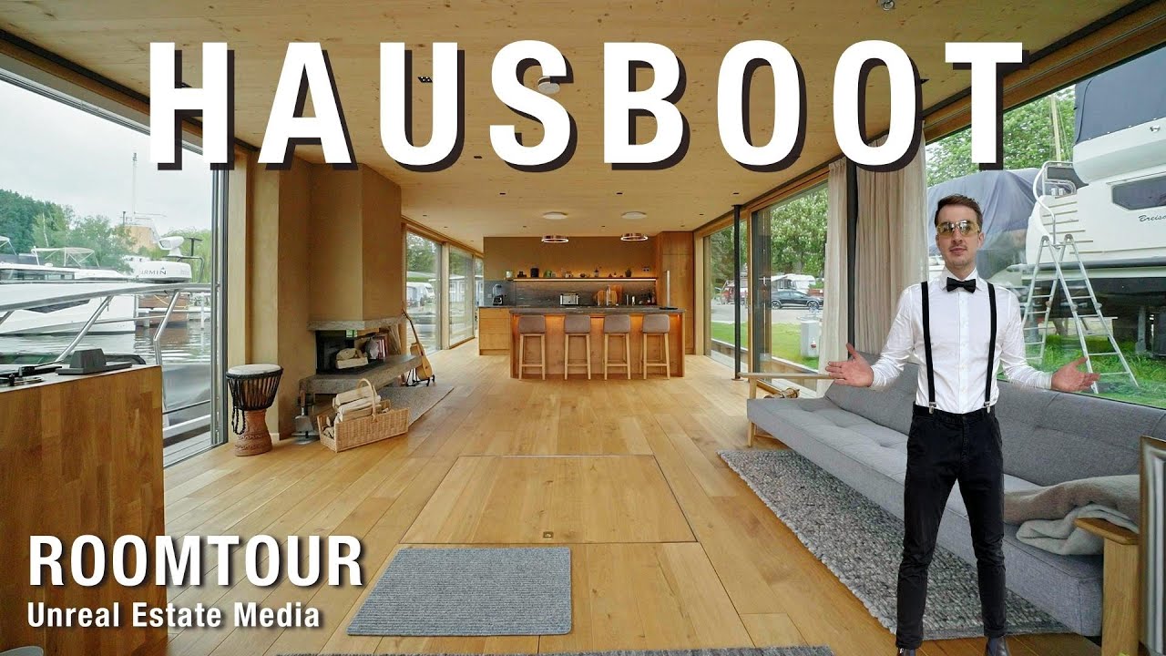 Das schönste Hausboot Deutschlands! Unikat-Hausboot mit Loft-Charakter | Unreal Estate Media