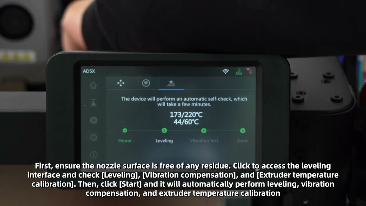 Leveling and calibration