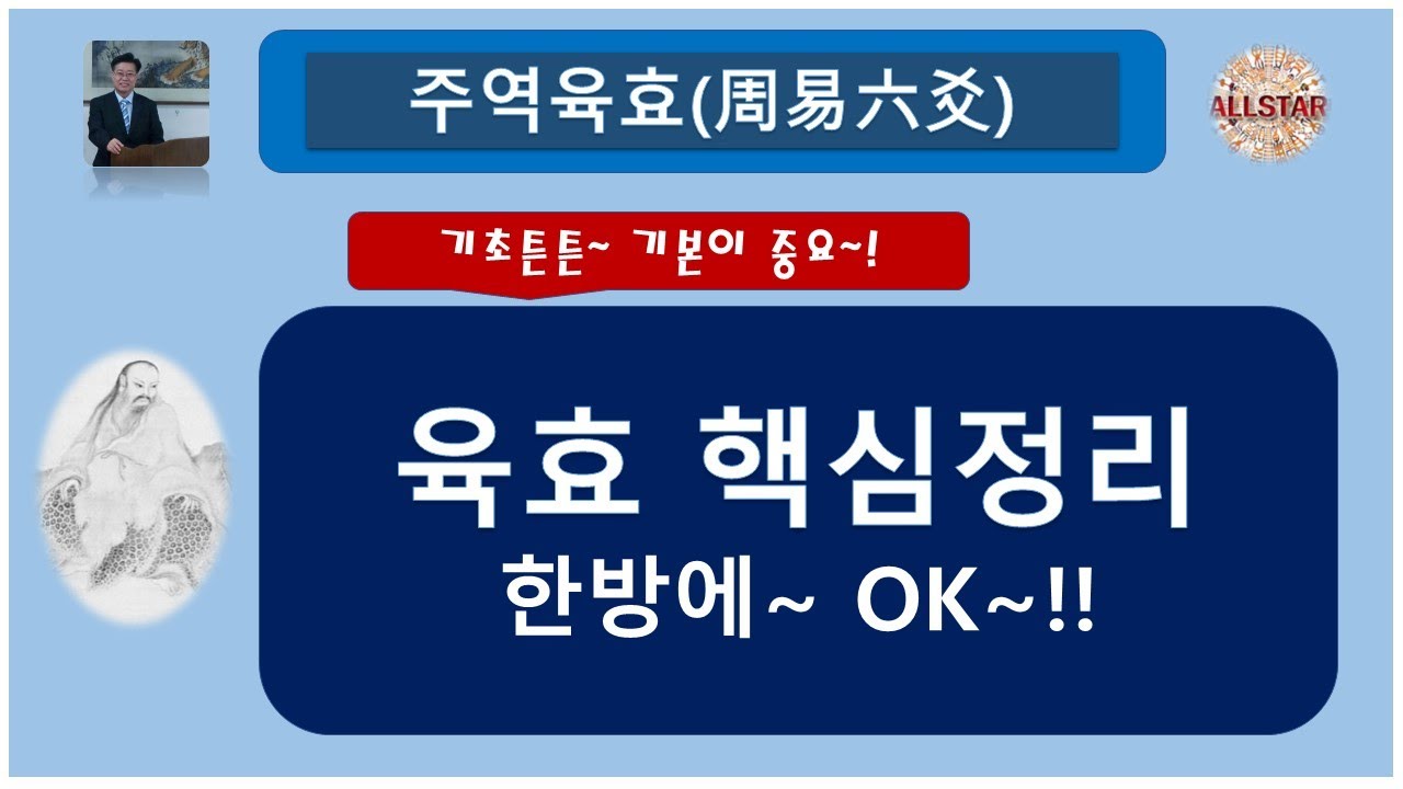 [Ai 목소리 Ver] 주역 육효(六爻) 기초과정 핵심 총정리