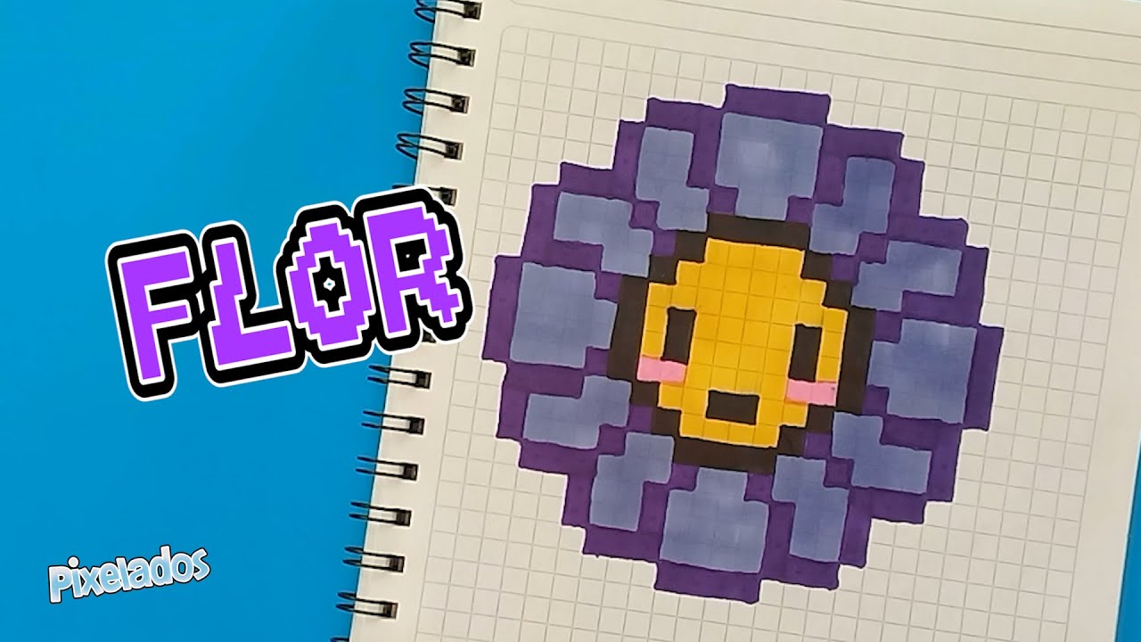 COMO DIBUJAR UNA FLOR EN PIXEL ART - PIXELADOS