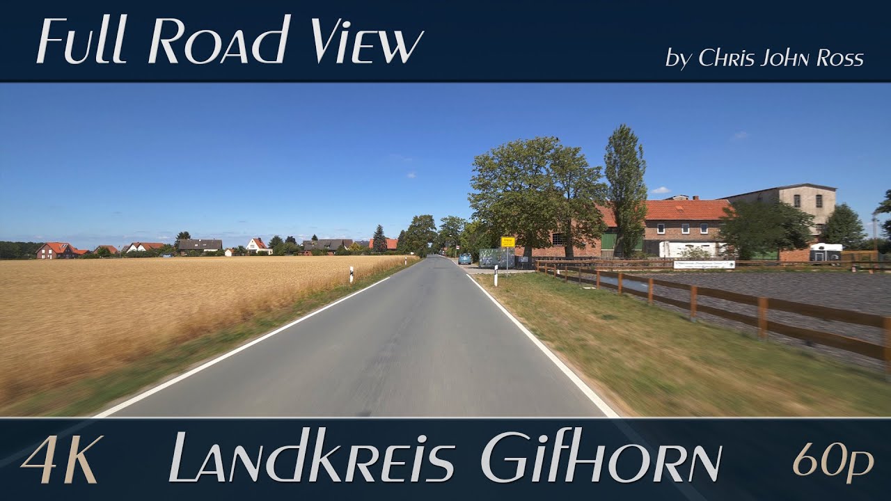 Meine, Landkreis Gifhorn, Germany: Grassel - Grasseler Straße, Bevenroder Straße, Brunnenstraße - 4K