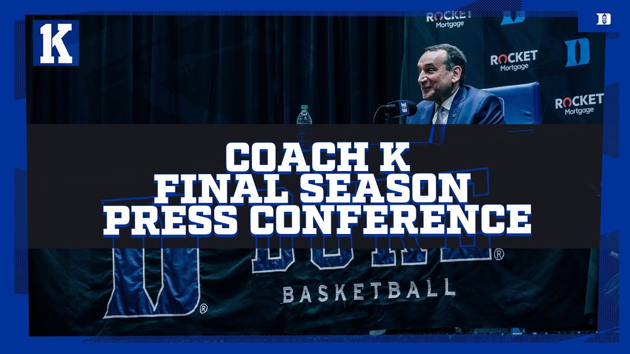 Coach K's Final Season Press Conference
