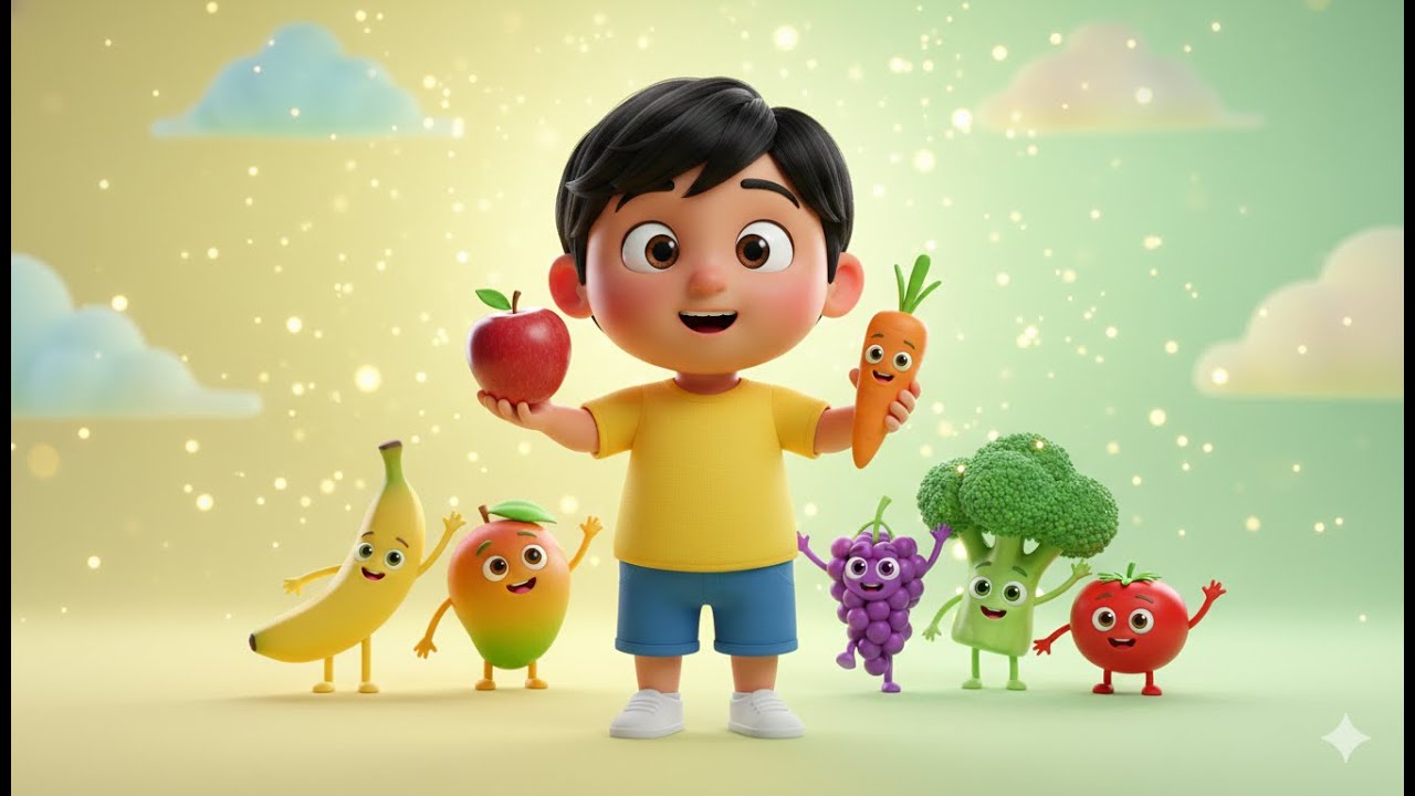 Eat Healthy Food Song 🍎🥕 Ep -11. Fruits & Vegetables