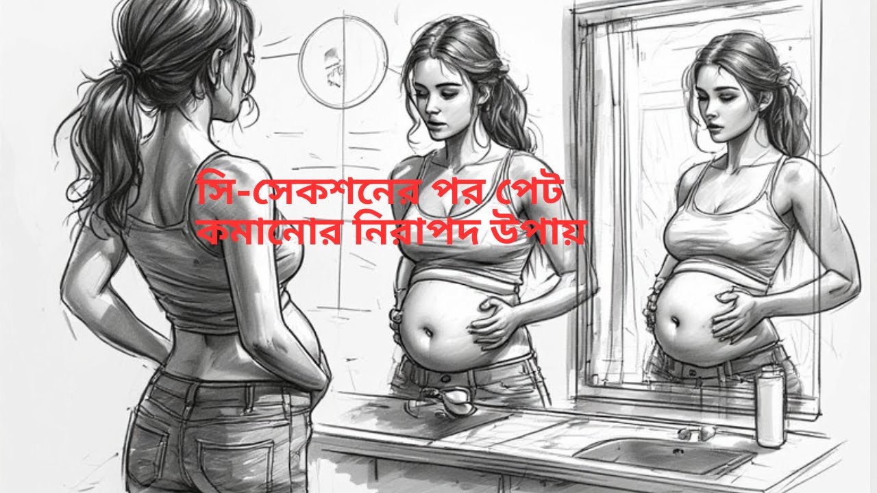 সি-সেকশনের পর পেট কমানোর নিরাপদ উপায়