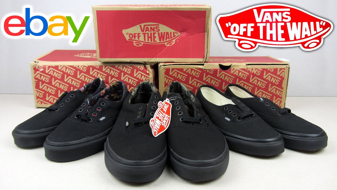 Посылка с eBay | Vans Authentic Black & Vans Era 59 Black
