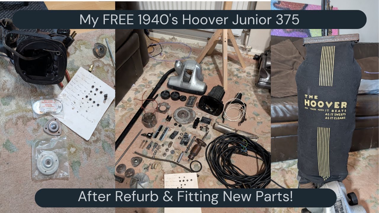 My free Hoover Junior 375! After restoration, new bearings and bag mods! (Mini Kirby?