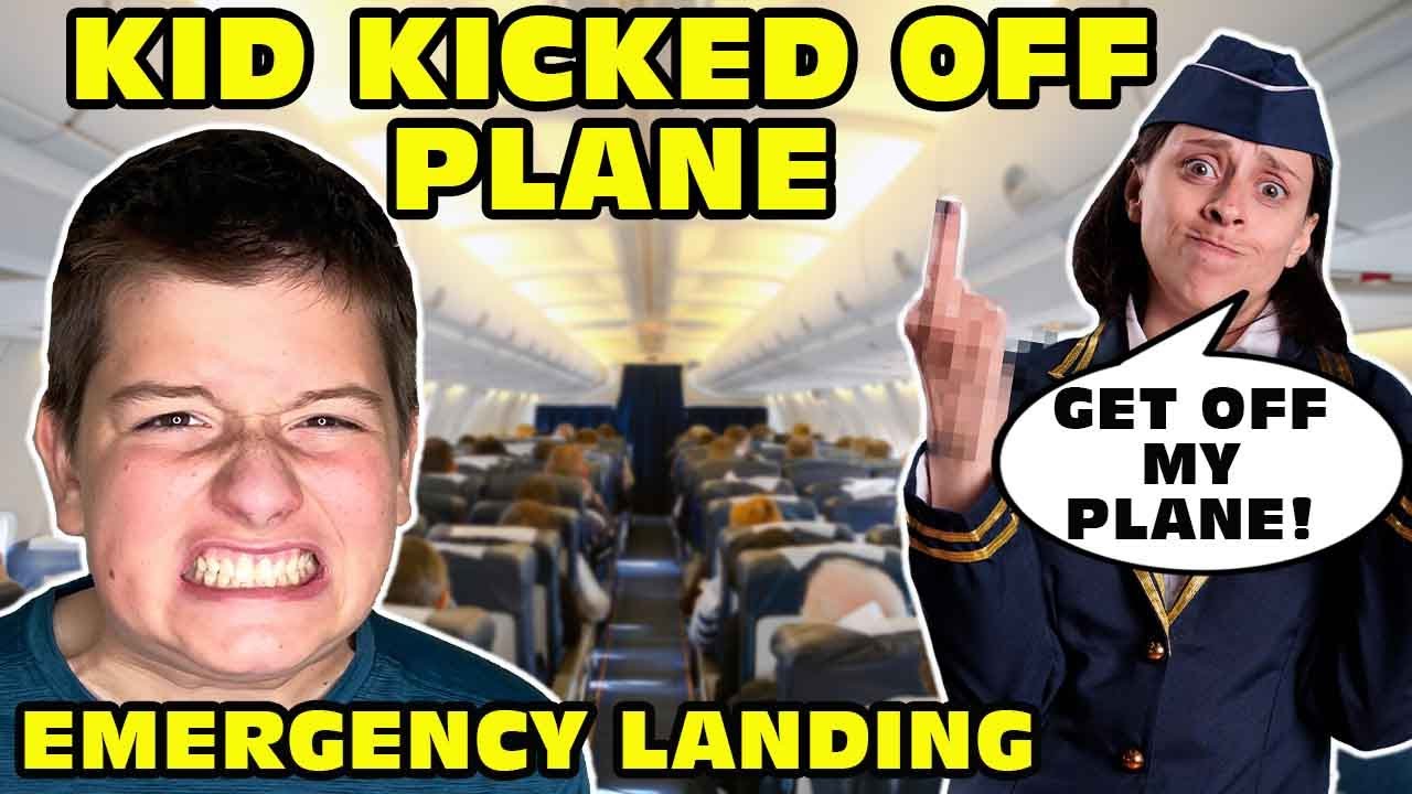 🤬Kid Temper Tantrum🤬 KICKED OFF Airplane Because He Kept Farting! - Emergency Landing! [Original]