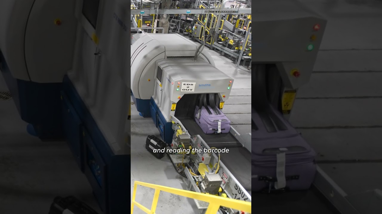 Watch: Get a behind-the-scenes look at a bag's journey at the airport #Shorts