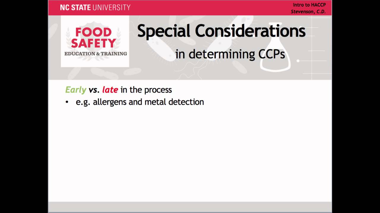 Determining Critical Control Points: HACCP Principle 2