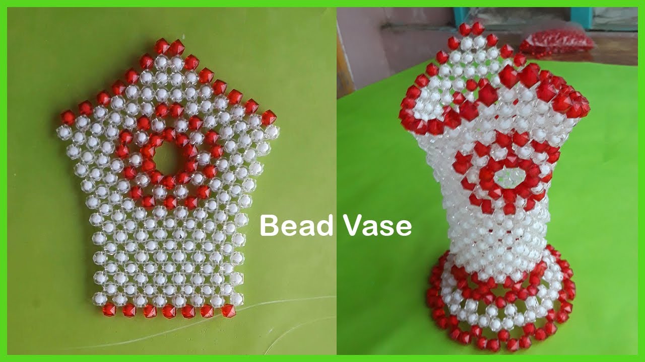 How to Make a Beads Vase / Flower Pot / Putir Fuldani | কিভাবে পুতির ফুলদানি তৈরি করেবেন/ফুলের পাত্র