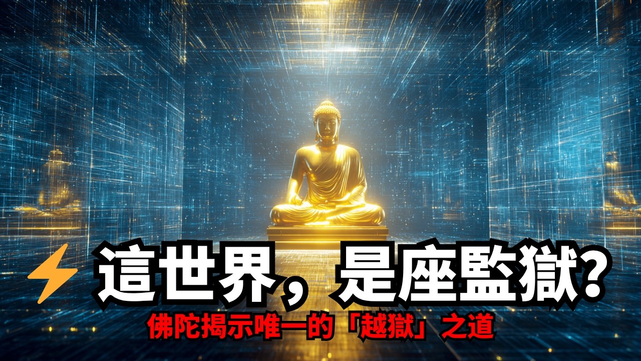 一個讓你頭皮發麻的真相：你活著的世界，可能是一個巨大的“監獄”！佛陀揭秘：“越獄”的唯一方法 | 我執 | 無我 | 覺知 | 自我覺察 | 越獄計劃 | 意識覺醒 | 心靈自由 | 佛陀智慧