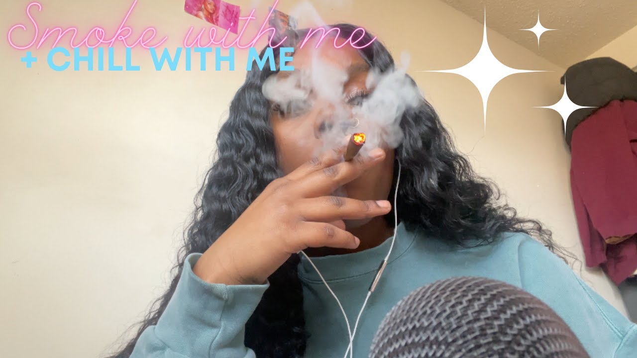 ASMR SMOKE WITH ME BUT IN BED PT.2💨 (CHILL, TINGLY WHISPERS + CLOUDS ETC.)