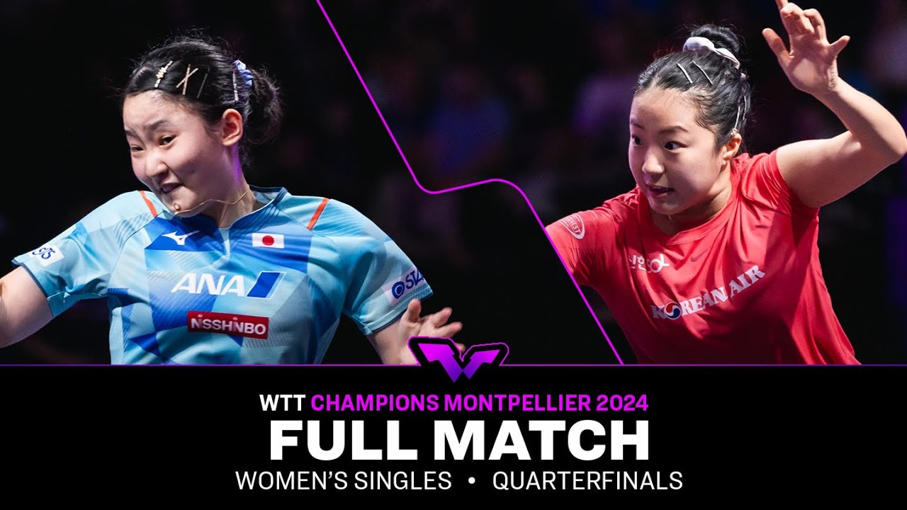 FULL MATCH | Miwa Harimoto vs Shin Yubin | WS QF | #WTTMontpellier 2024