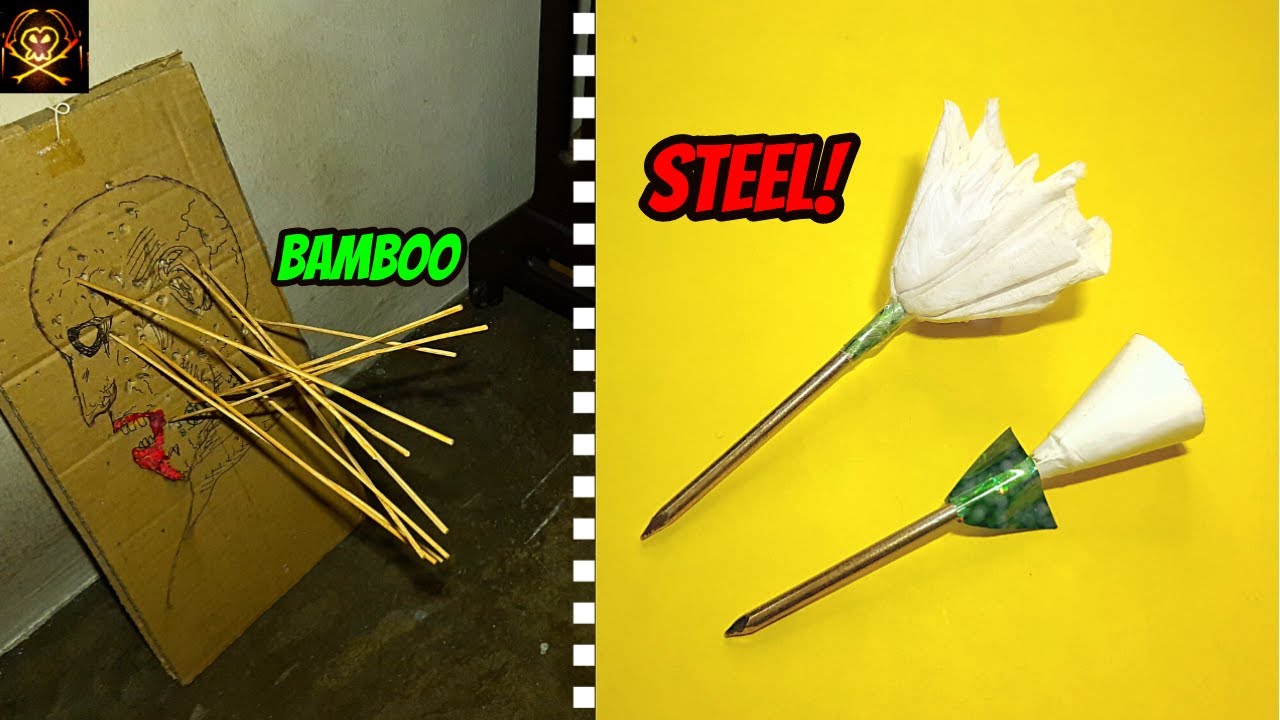 How To Make Nail Bamboo Blowgun Darts!★★★★✩ (2023)