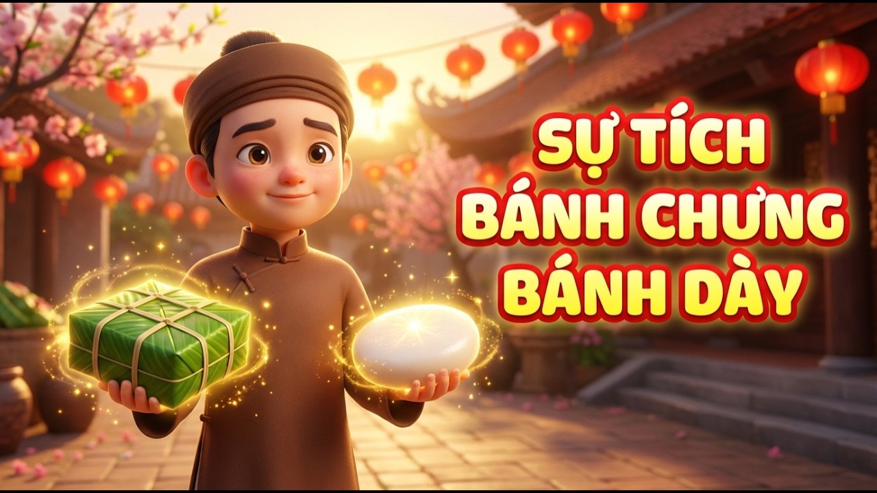 Sự Tích Bánh Chưng – Bánh Dày | Truyện Cổ Tích Việt Nam Ý Nghĩa Cho Bé