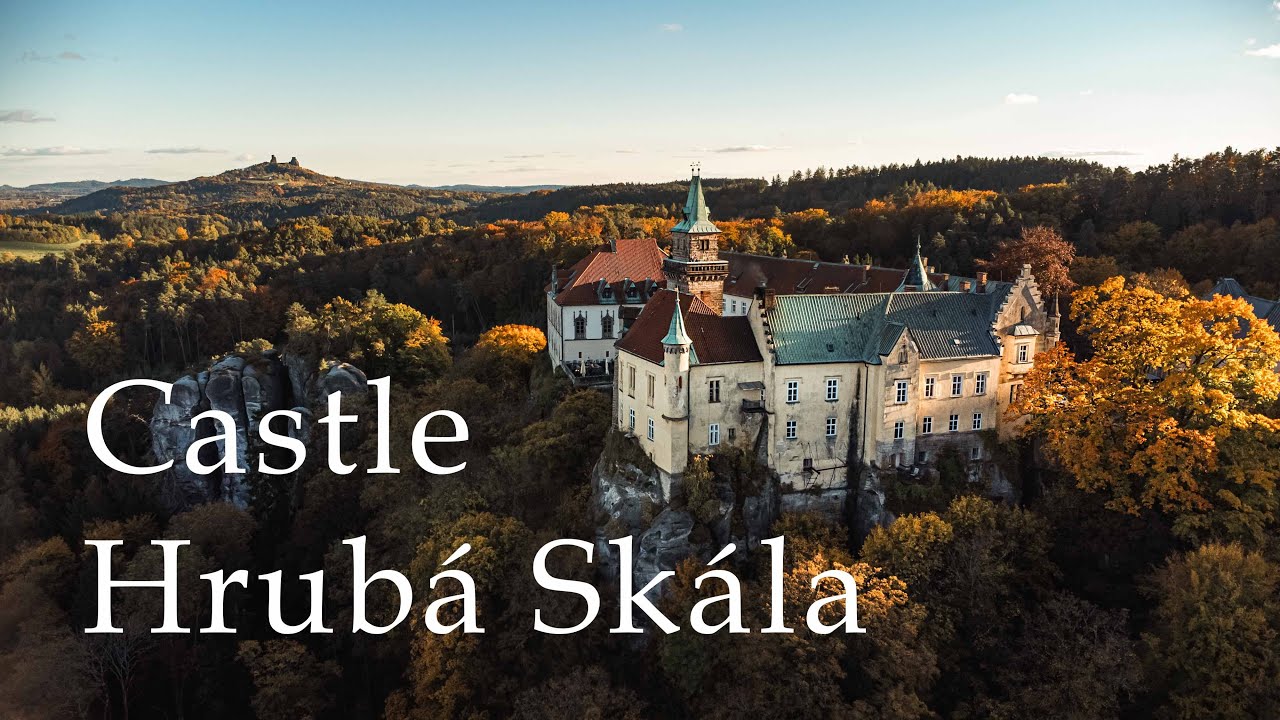 Castle HRUBÁ SKÁLA// Zámek Hrubá Skála//Autumn//MavicMini2//4K//CzechParadise//2025