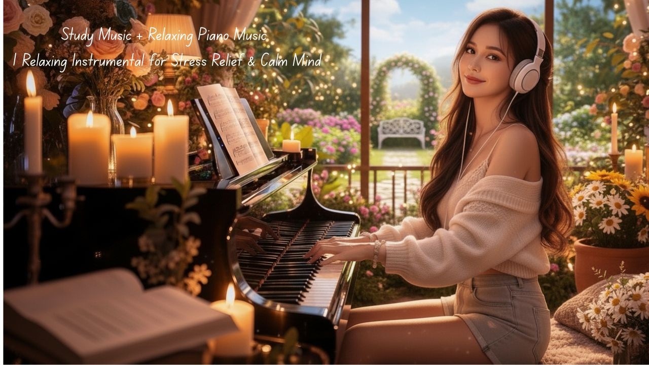 Study Music + Relaxing Piano Music | Relaxing Instrumental for Stress Relief & Calm Mind