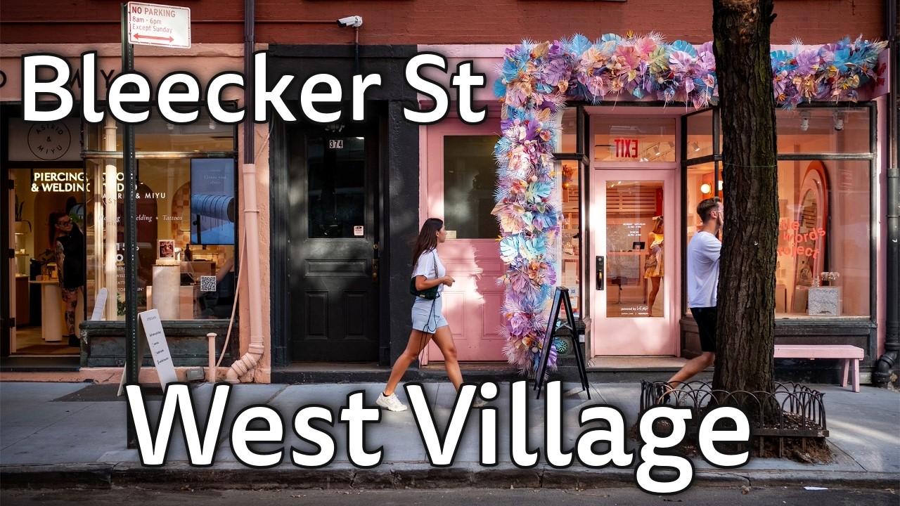 New York City Walking Tour: Bleecker Street, West Village [4K]