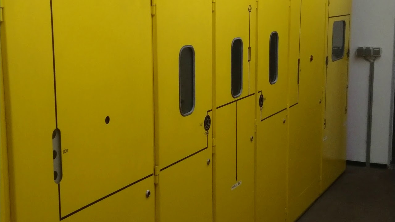 Zuschalten eines 15.000Volt MS-Leistungsschalters in einer 15kV/1kV Trafostation