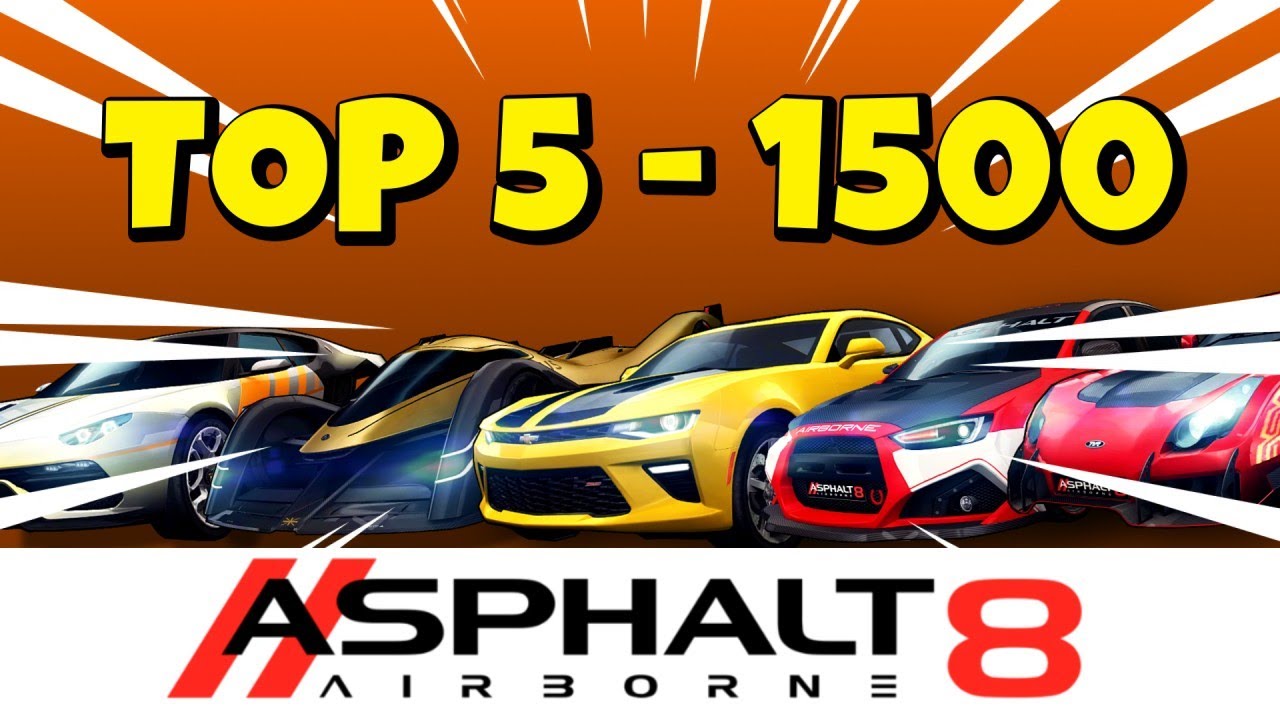 ASPHALT 8 TOP 5 RANKS 1500 FOR MP