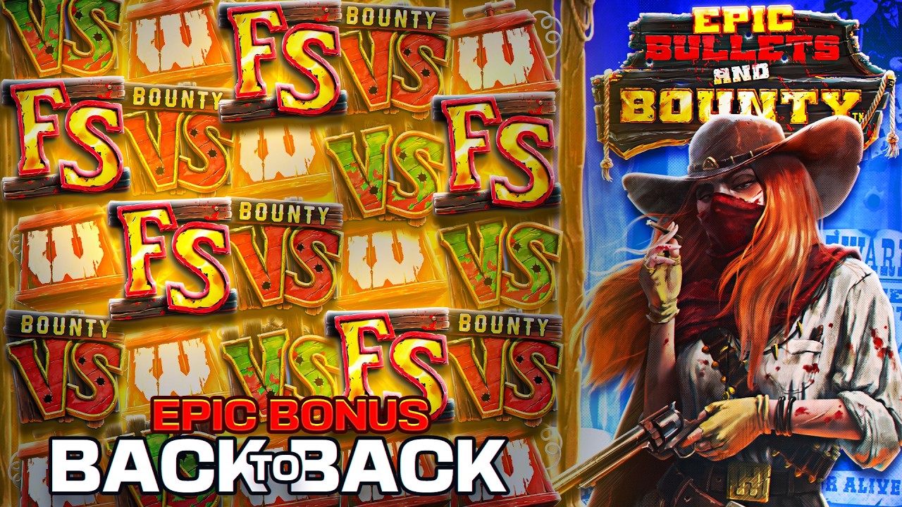 BACK TO BACK EPIC BONUS on EPIC BULLETS AND BOUNTY SLOT!! (RARE)