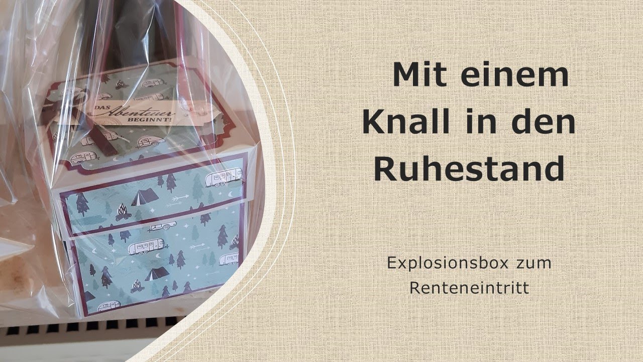 Mit einem Knall in den Ruhestand - Explosionsbox / Gewinnspiel