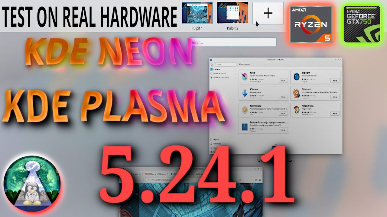 Linux KDE NEON z KDE PLASMA 5.24.1 - Real Hardware Nvidia Test - Trochę GNOME w Plasma do kompletu !