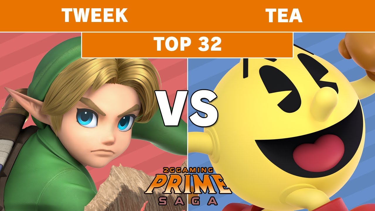 2GG: Prime Saga - TSM | Tweek (Young Link) vs Tea (Pac-Man) Top 32 - Smash Ultimate