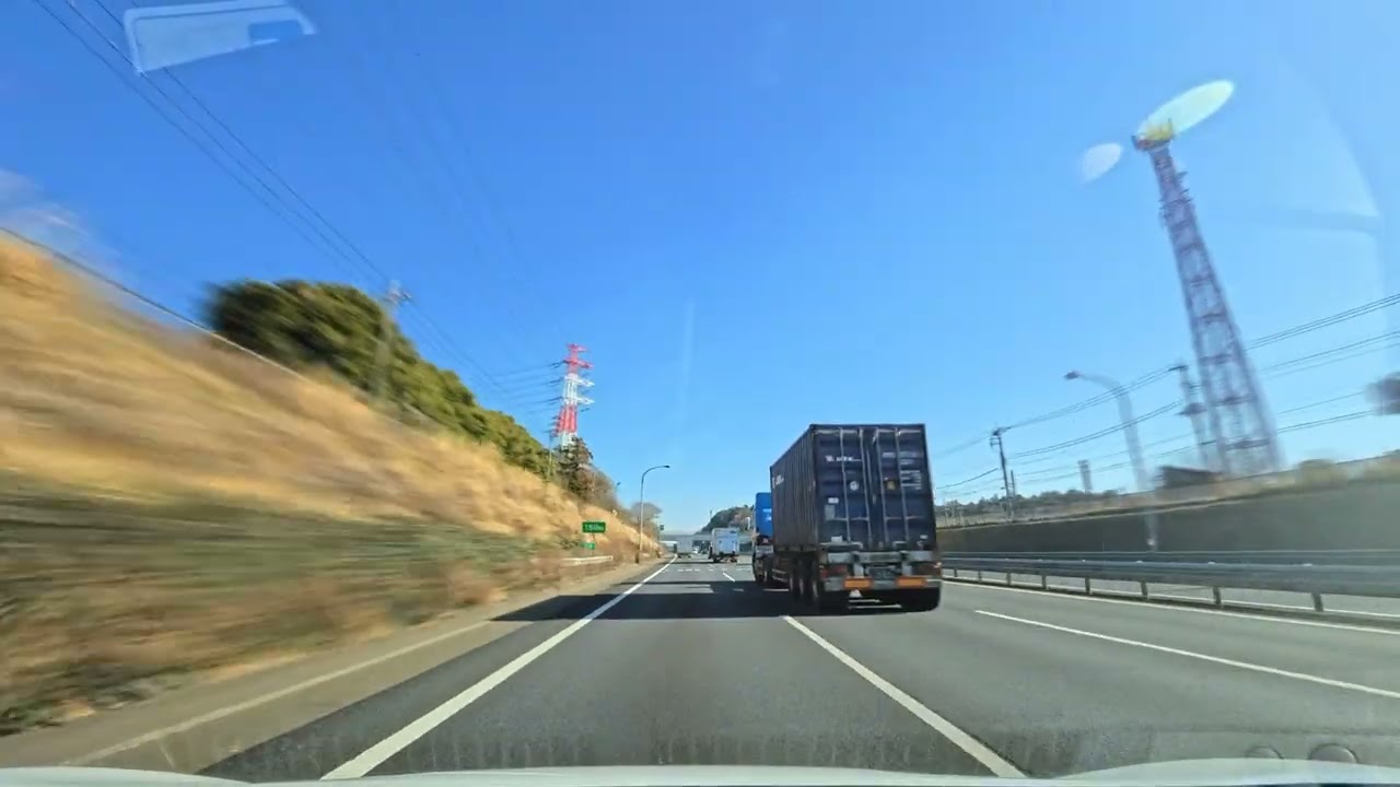 東関東道 幕張PA 酒々井PA 成田出口 車載動画2倍速 dashcam speedx2.0