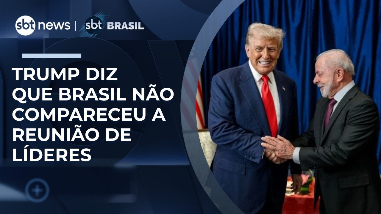 Trump diz que Brasil foi convidado a encontro de líderes latinos, mas não compareceu | #SBTBrasil