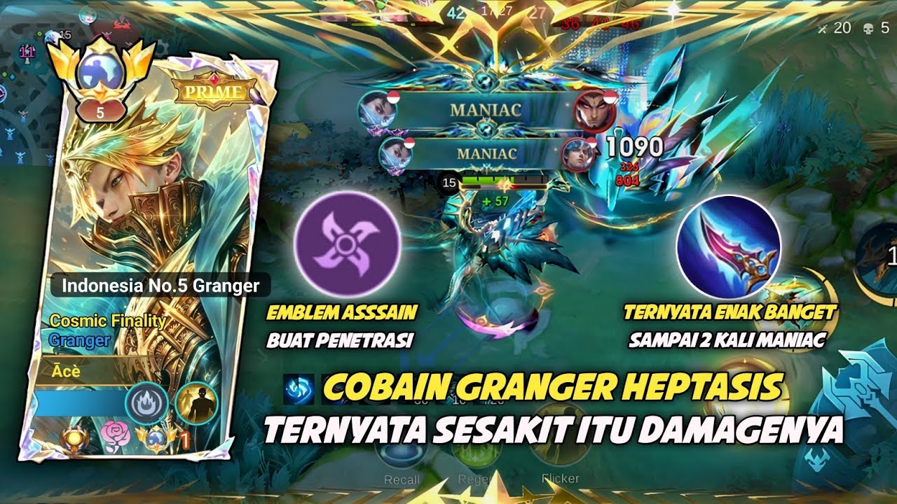 COBAIN GRANGER HEPTASIS TERNYATA SESAKIT INI!!! | TOP GLOBAL GRANGER MLBB