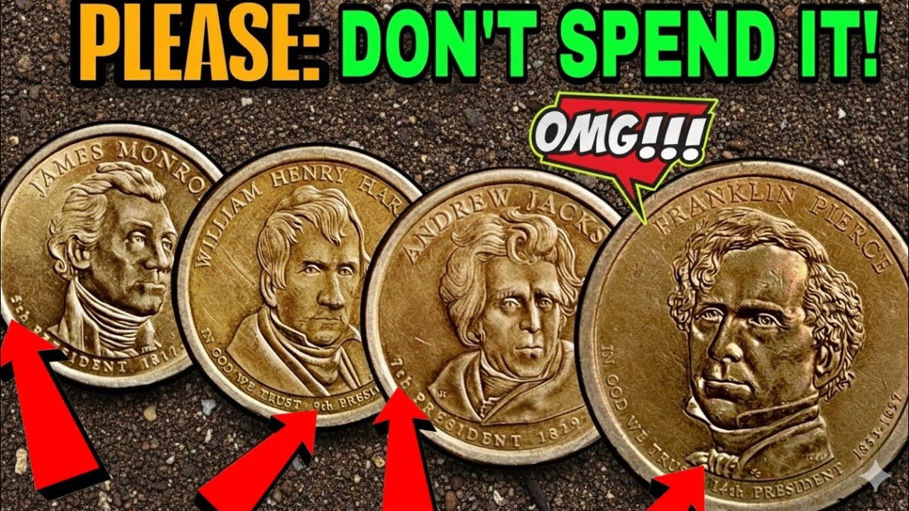TOP 4 Rare Presidential $1 Coins with Dates (2008&ndash;2010) | Big Value USA Dollar Coins