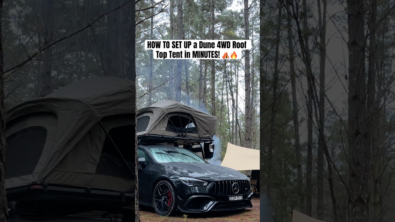 HOW TO SET UP a Dune 4WD Roof Top Tent in MINUTES! ⛺️🔥