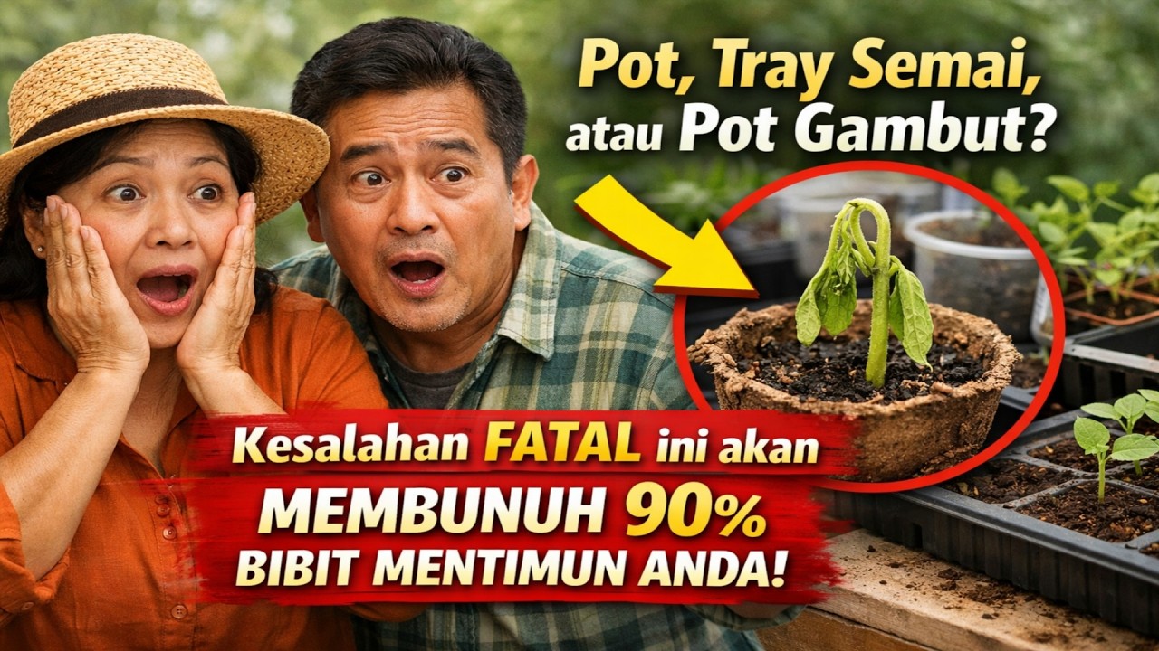 Pot, Tray Semai, atau Pot Gambut? Kesalahan fatal ini akan MEMBUNUH 90% bibit mentimun Anda!