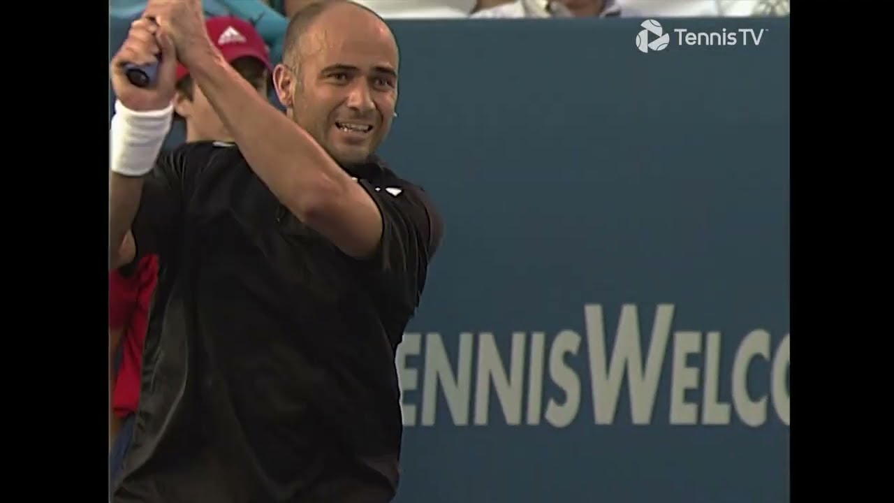 Cincinnati 2004 3R Agassi vs Chela