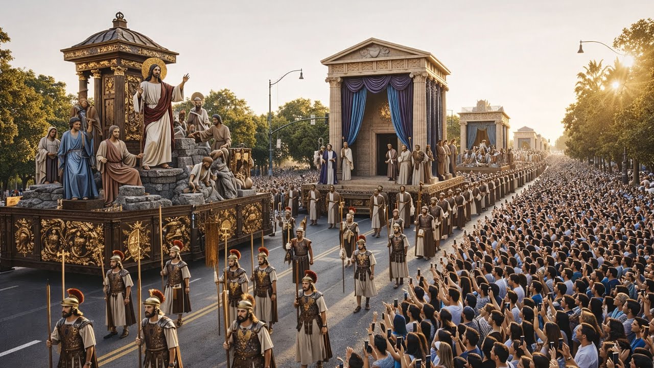 BIBLICAL PROCESSION IN THE HOLY LAND |  Epic Bible Parade, Jesus Era Reenactment, Jerusalem Faith