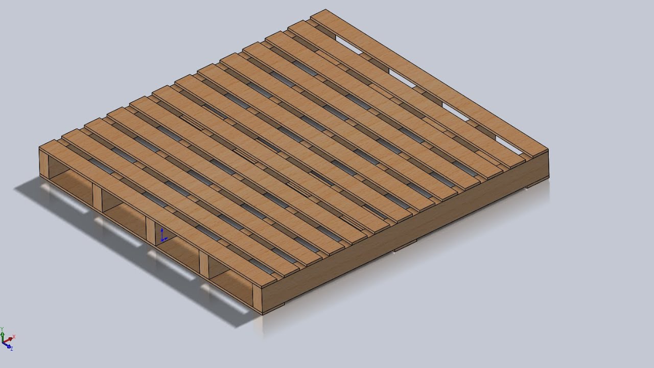 Solidwork 2018 # 25. How to draw wooden pallet by solidworks