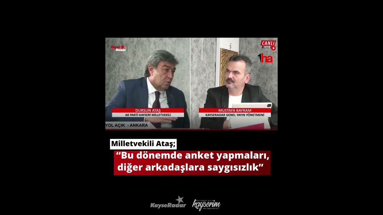 Milletvekili Ataş, “Bu dönemde anket yapmaları, diğer arkadaşlara saygısızlık”