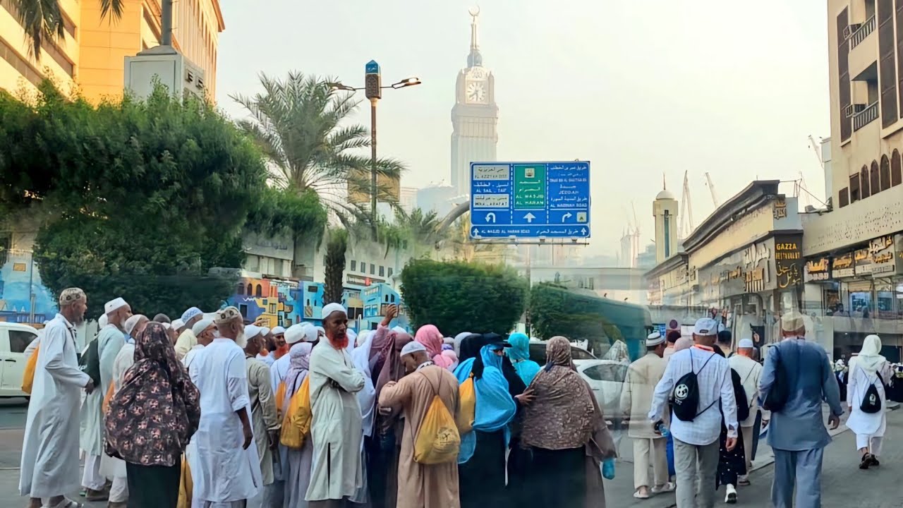 أجمل جولة مسائية في شوارع مكة المكرمة من شارع الغزة وإلى العزيزية موسم الحج