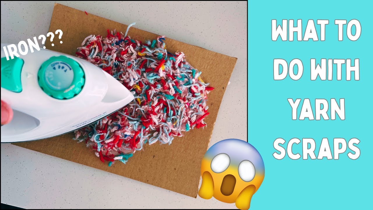 IRON on leftover yarn??😱 | What to do with yarn scraps | Incredible results