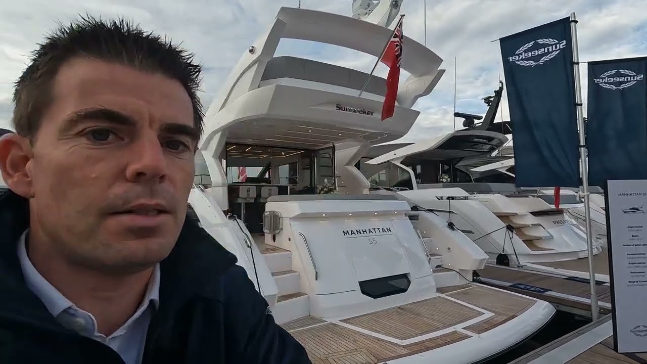 Абсолютно новая моторная яхта Sunseeker Manhattan 55 Flybridge 2023 года с полным обзором — уже в...