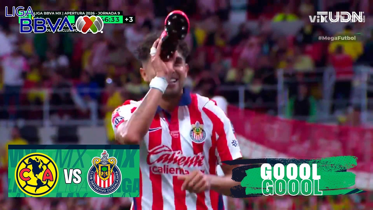 &iexcl;LLEG&Oacute; EL SEGUNDO! Am&eacute;rica 0-2 Chivas | Liga MX - Jornada 9 Apertura 2026 | TUDN