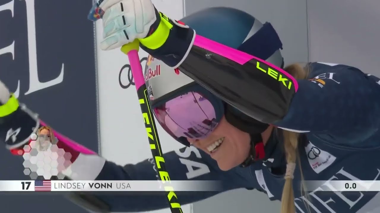 Lindsey Vonn Returns to the Podium After 7 Years | 2nd Place Run from Sun Valley 2025