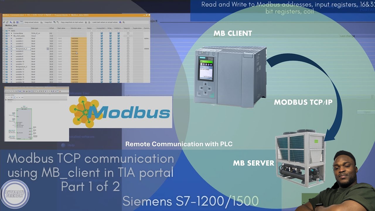 Configure MODBUS TCP/IP Communication on S7 PLC - Siemens TIA Portal: (Step by Step)