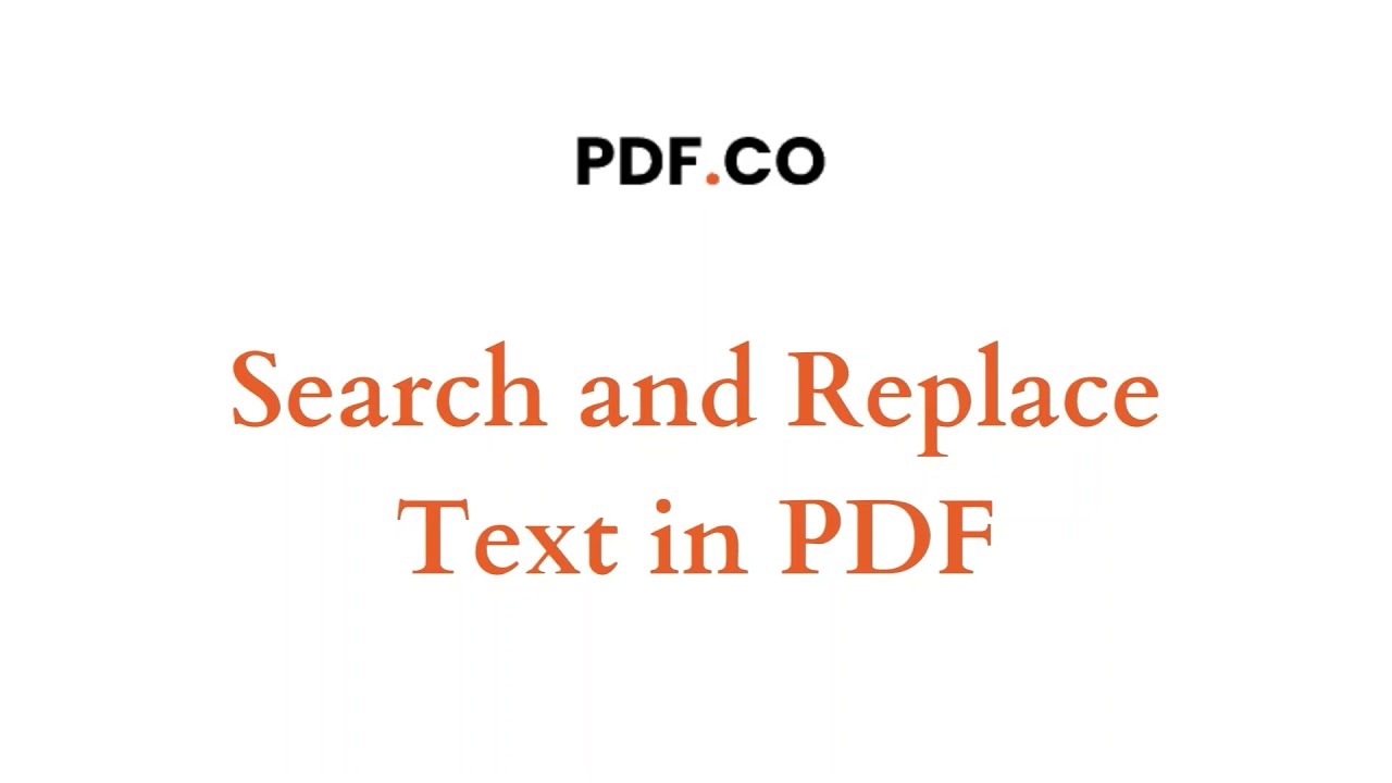 Search and Replace Text in PDF using PDF co and Zapier