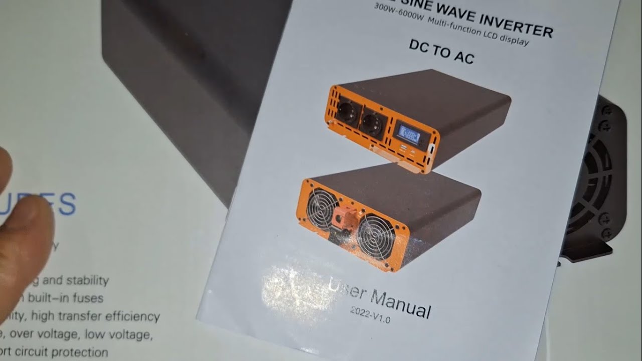 распаковка инвертора DATOUBOSS PSW-Series Power 2000W