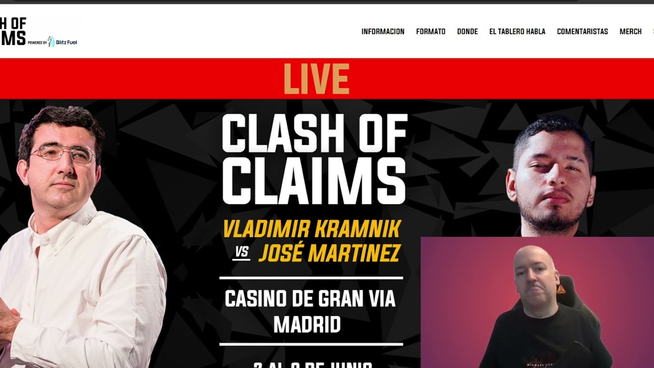Reflexiones Finales del Clash of Claims: José Martínez gana a Vladimir Kramnik